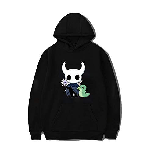 Game Hollow Knight Sudadera con Capucha Unisex Game Hollow Knight Sudadera con Capucha de Dibujos Animados para Hombres Mujeres Adolescentes