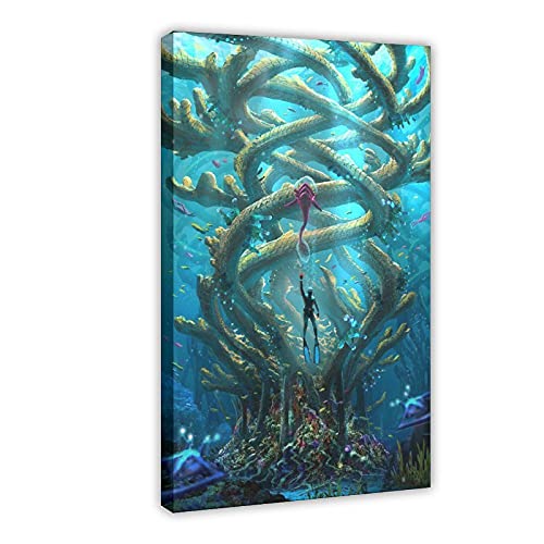 Game Subnautica 3 - Póster de lienzo para pared (50 x 75 cm)