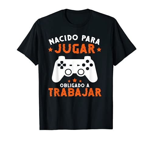 Gaming Consola Videojugador Nacido Para Jugar Videojuegos Camiseta