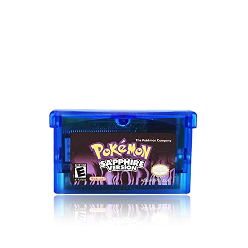 GF Ajuste for la serie Pokemon NDSL GB GBC GBM GBA SP Tarjeta de consola de cartucho de videojuegos Classic Recolección de colores Versión colorida Inglés Idioma GJF ( Color : SAPPHIRE VERSION )