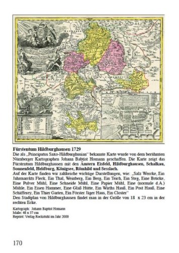 Görner, G: Alte Thüringer Landkarten 1550-1750