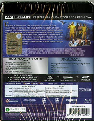 Guardiani Della Galassia (Blu-Ray 4K Ultra HD+Blu-Ray) [Italia] [Blu-ray]