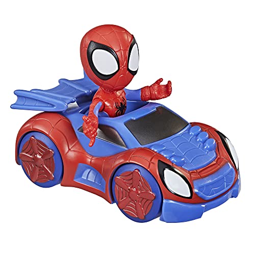 Hasbro Marvel Figura de acción de Spidey y vehículo rastreador arácnido de Marvel Spidey and His Amazing Friends, para niños a Partir de 3 años, F1940