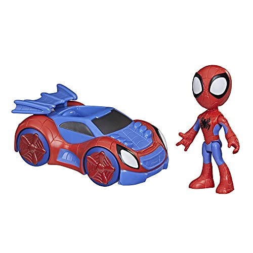 Hasbro Marvel Figura de acción de Spidey y vehículo rastreador arácnido de Marvel Spidey and His Amazing Friends, para niños a Partir de 3 años, F1940