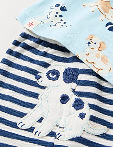 Hatley Organic Cotton Long Sleeve Printed Pyjama Set Juego de Pijama, Tender Pups, 6-9 Months para Bebés