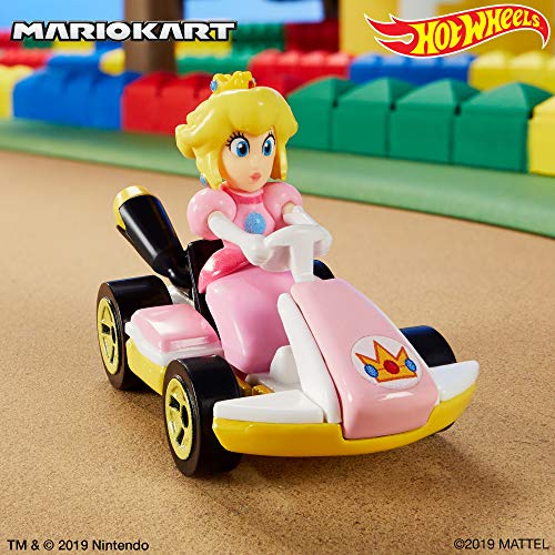 Hot Wheels - Mario Kart Peach, Vehiculos, Coche de juguete (Mattel GBG28) , color/modelo surtido