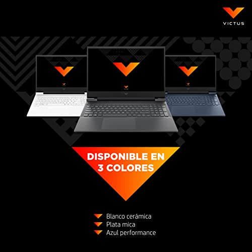 HP Victus 16-d0034ns - Ordenador Portátil Gaming de 16.1" FHD (Intel Core i7-11800H, 16GB DDR4-SDRAM, 512GB SSD, NVIDIA RTX 3050 4GB, FreeDOS) Azul - Teclado QWERTY Español