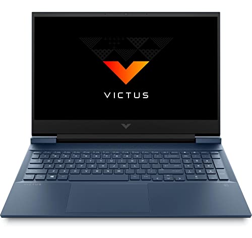 HP Victus 16-e0084ns - Ordenador Portátil Gaming de 16.1" FHD (AMD Ryzen 5-5600H, 8GB DDR4-SDRAM, 512GB SSD, NVIDIA GTX 1650 4GB, Windows 11 Home) Azul - Teclado QWERTY Español