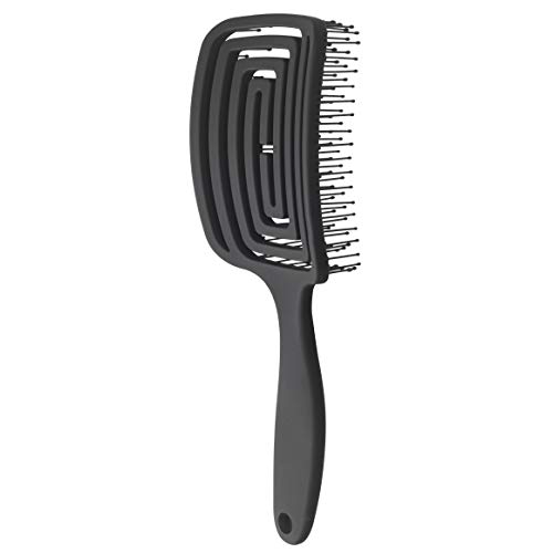 ICONIKAIR Cepillo para el cabello Blow-Dry Brush Classic, cepillo de masaje para el cuero cabelludo, cepillo desenredante, cepillo para el cabello sin tirones para niños, cepillo para rizos