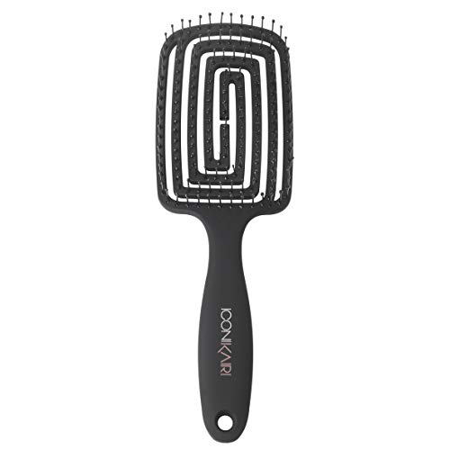 ICONIKAIR Cepillo para el cabello Blow-Dry Brush Classic, cepillo de masaje para el cuero cabelludo, cepillo desenredante, cepillo para el cabello sin tirones para niños, cepillo para rizos