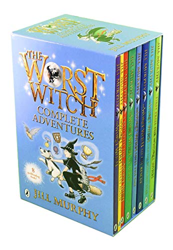 Jill Murphy The Worst Witch Collection 8 Books Set,(The Worst Witch,The Worst Witch to the Rescue,The Worst Witch Strikes Again,The Worst Witch All at Sea A Bad Spell for the Worst Witch, Fun with the worst withch and Witch and The Wishing Star