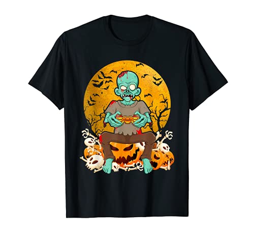 Juego de juegos de jugador de zombis de Halloween Camiseta