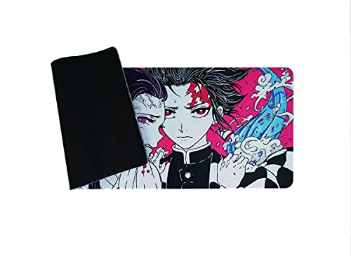 Kimetsu no Yaiba - Alfombrilla de ratón para videojuegos, tamaño XXL, diseño Tanjiro y Nezuko