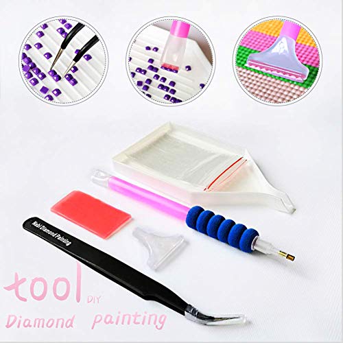 Kit de Pintura de Diamante Taladro Completo Edificio castillo 5D DIY Crystal Rhinestone Bordado Arte Punto de Cruz Diamante Pintura Artesanía Decoración de Pared Round Drill 40x50cm G3258