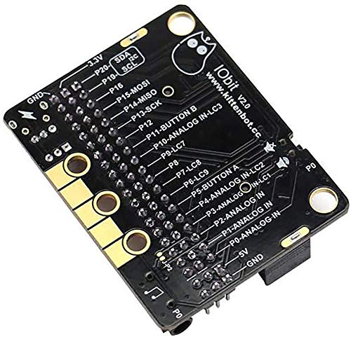 Kittenbot IOBIT V2.0 for Micro:bit All IO Ports Are Extracted with Lego-Compatible Pin Holes On-Board Buzzer to Play Music Via MakeCode 3V-5V