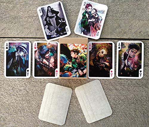 KOSHIZU Demon Slayer - Juego de cartas (54 cartas, todas las demás), diseño de cómic