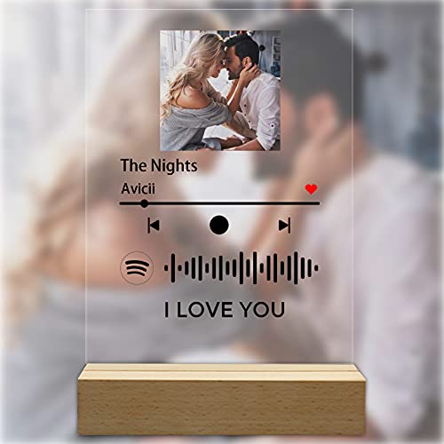 Spotify - Placa de llavero de acrílico para canciones, cubierta de álbum,  llavero grabado personalizado, llavero de música personalizado, regalo