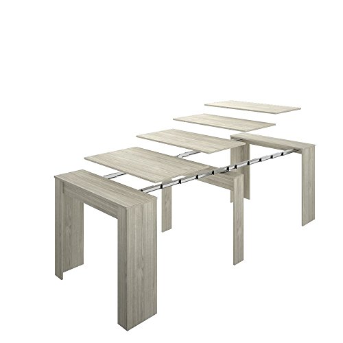 LIQUIDATODO ® - Mesa consola extensible moderna y barata de 51 cm a 239 cm en color natural