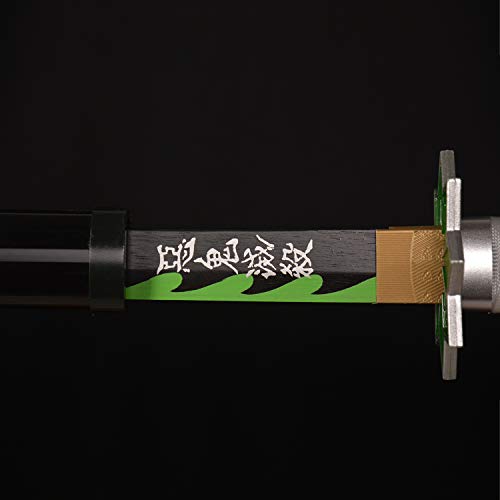 lkjad Madera Cosplay Anime Spada, Shinazugawa Samurai Spada, juguetes para niños, Fan de los Anime, The Special Cuchillo of Demon Slayer Negro Cuchillo Katana