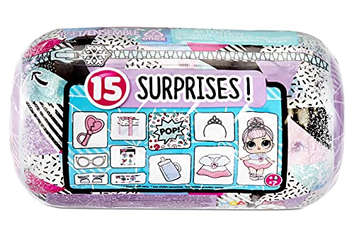 LOL Surprise Winter Chill Confetti Surprise - Muñecas - Caja con 15 sorpresas que incluyen 1 muñeca, ropa, accesorios, sorpresa de agua, disfraz misterioso y más - Coleccionable - Edad: 4+ años