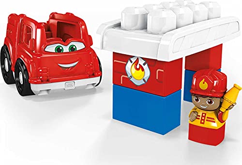 Mega Bloks Camión de Bomberos, juguete de construcción para niños + 1 año (Mattel GCX09)