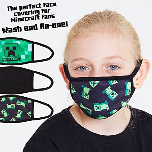 Minecraft Braga Cara Niños, Bragas Multifuncion para Nariz y Boca, Pañuelo Proteccion Facial, Regalos para Niños Niñas y Adolescentes