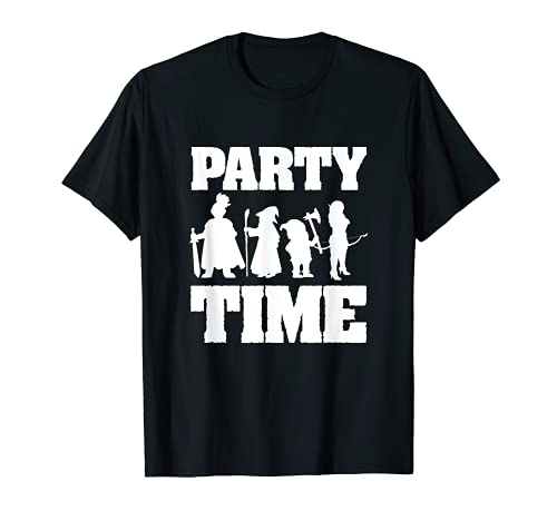 Mmorpgs Dungeon Crawler y MMO Gaming Fans Party Time Camiseta