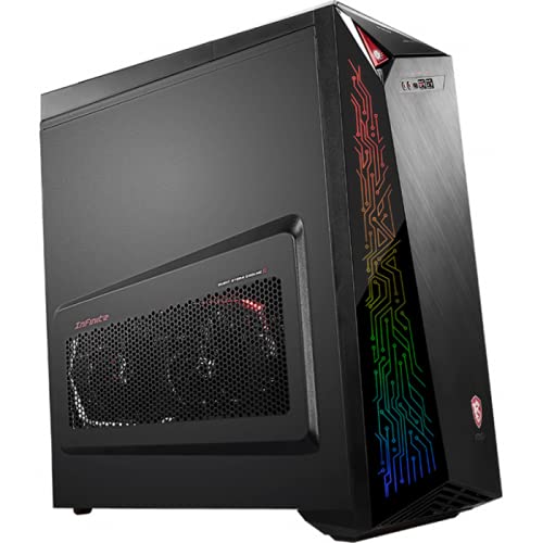 MSI Infinite A 9SD-816MYS Gaming PC - Core i7 9700 (8 núcleos, 4,7 GHz), 32 GB DDR4, 1 TB SSD, 2 TB HDD, Nvidia GeForce RTX 2070, WiFi 11ac y BT 4.2, DVD RW, Windows 10 Pro - 9S6-B91561-816