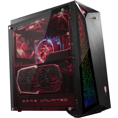 MSI Infinite A 9SD-816MYS Gaming PC - Core i7 9700 (8 núcleos, 4,7 GHz), 32 GB DDR4, 1 TB SSD, 2 TB HDD, Nvidia GeForce RTX 2070, WiFi 11ac y BT 4.2, DVD RW, Windows 10 Pro - 9S6-B91561-816