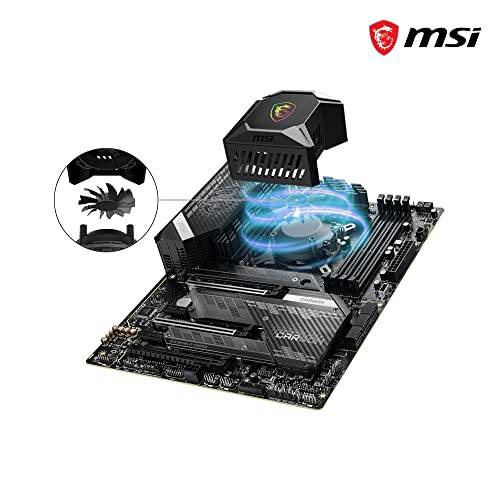 MSI MPG CORELIQUID K240 - Refrigeración Líquida AIO CPU, Radiador de 240, TORX FAN 3.0 en la Bomba de 60mm, Pantalla LCD 2.4", 2 x 120mm Ventiladores ARGB, Amplia compatibilidad Intel/AMD