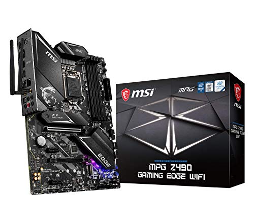 MSI - MPG Z490 Gaming Edge Wifi - Placa Base Performance Gaming (10th Gen Intel Core, LGA 1200 Socket, DDR4, CF, Doble M.2 Ranura, USB 3.2 Gen 2x2, Wi-Fi 6, DP/HDMI, Mystic Light RGB)