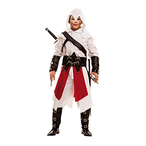 My Other Me Me-202047 Assassin's Creed dibujos animados y cómic Disfraz de asesino para niño, color blanco, 5-6 años (Viving Costumes 202047)