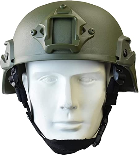 NC PJ Tactical Fast Casco Y Máscara Ajustable De Airsoft Máscara Facial Completa De Calavera Adecuada para Airsoft Paintball, Halloween, Juegos De rol, Fiestas De Disfraces Y Accesorios De Películas