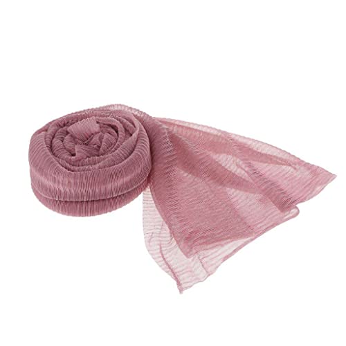 NC Soft Hijab Scarf Muslim Head Cover Head Wrap Wrap Long Bufanda Mantón para Mujeres Señora - Rosa