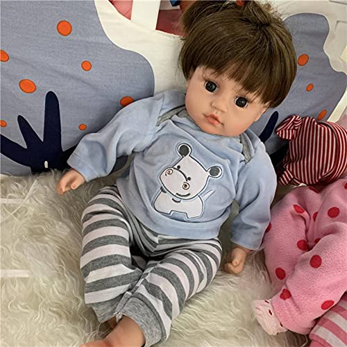 NC Yez Doll Talking Girl Simulation Baby Soft Glue Reborn Cloth Emotional Induction Toy Doll Gift