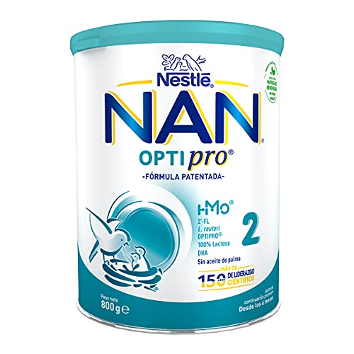 Nestlé Nan Optipro 2 Leche de Continuación en Polvo Fórmula, 6 Meses +, 800g