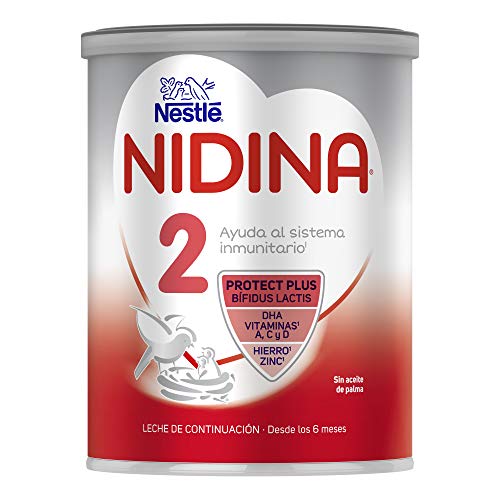 Nestlé Nidina 2 Leche Infantil, Caja de 3 Latas, 2400g