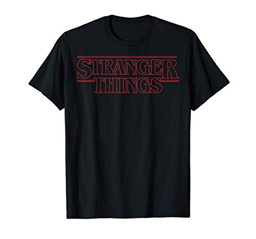 Netflix Stranger Things Outline Logo Camiseta