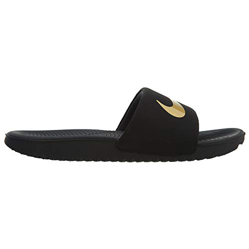 Nike Kawa Slide (GS/PS), Zapatos de Playa y Piscina, Negro (Black/Mtlc Gold 003), 36 EU