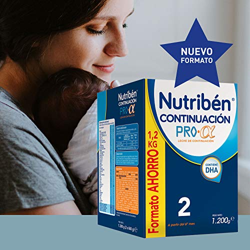 Nutribén Continuación ProAlfa 2 Leche en Polvo de Continuación para Bebés, de 6 a 12 meses, 1200g