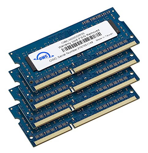 OWC 32GB (4x8GB) PC3-12800 DDR3L 1600MHz SO-DIMM 204 Pin CL11 Kit de actualización de Memoria para iMac, (OWC1600DDR3S32S)