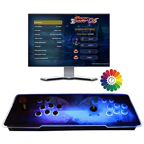 Pandora's 3D Juegos clásicos Consola de Videojuegos, Multijugador Home Arcade Game Console, con 8000 Juegos, HDMI y VGA y Salida USB para PC/Ordenador portátil/TV