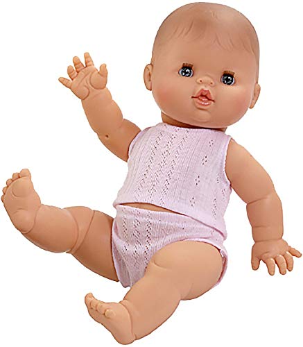 Paola Reina - Gordi, muñeca bebé Europea con Pijama Rosa, 34 cm (04000)