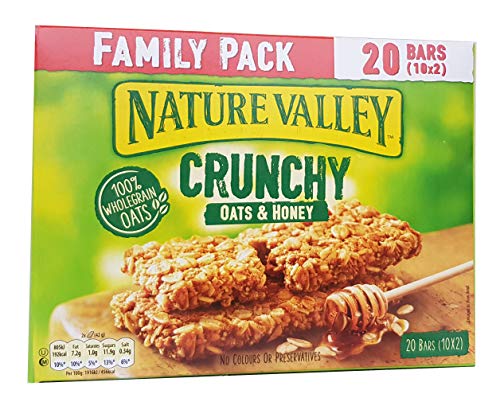 Paquete Barras de granola Nature Valley Crunchy Avena y Miel Familia 10 x 42g