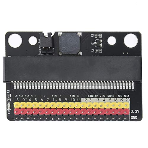 Placa de expansión para Micro bits, Adaptador GPIO para IOBIT, Tapa de Puente de zumbador PO, Enchufe Horizontal de 40 p, Suministros educativos para programación Infantil