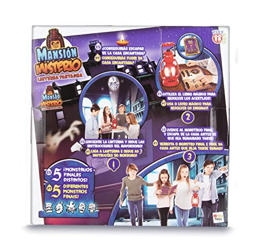 PLAY FUN BY IMC TOYS Mansión Miserio | Juego Escape Room con libro mágico y linterna para niños +6 Años