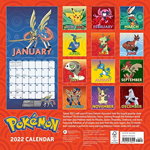 POKEMON 2022 WALL CALENDAR