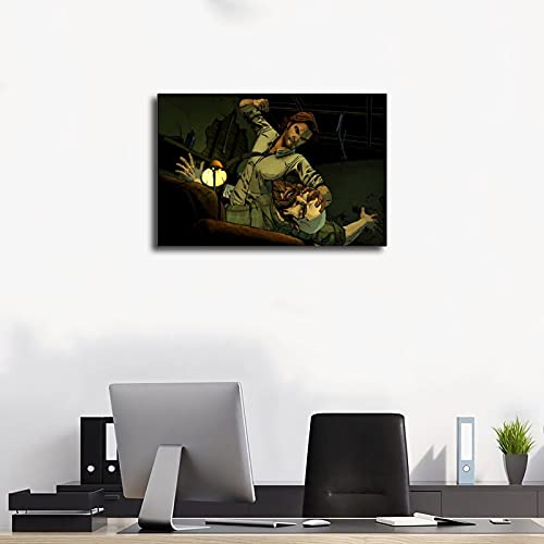 Póster de The Wolf Among Us de la cubierta del juego popular 5 póster de lona para decoración de la sala de estar, dormitorio, sin marco: 40 x 60 cm