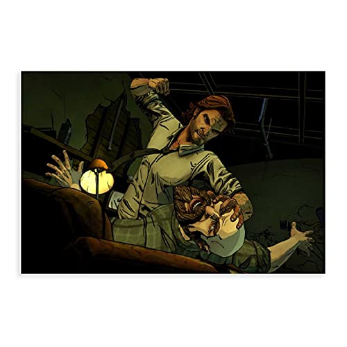 Póster de The Wolf Among Us de la cubierta del juego popular 5 póster de lona para decoración de la sala de estar, dormitorio, sin marco: 40 x 60 cm