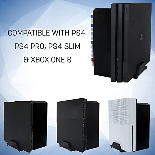 PS4 Game Storage Tower - Universal Games Storage Tower - PS4 y Xbox One Game Storage Rack almacena 24 juegos o Blu-Rays y gafas PS4 VR